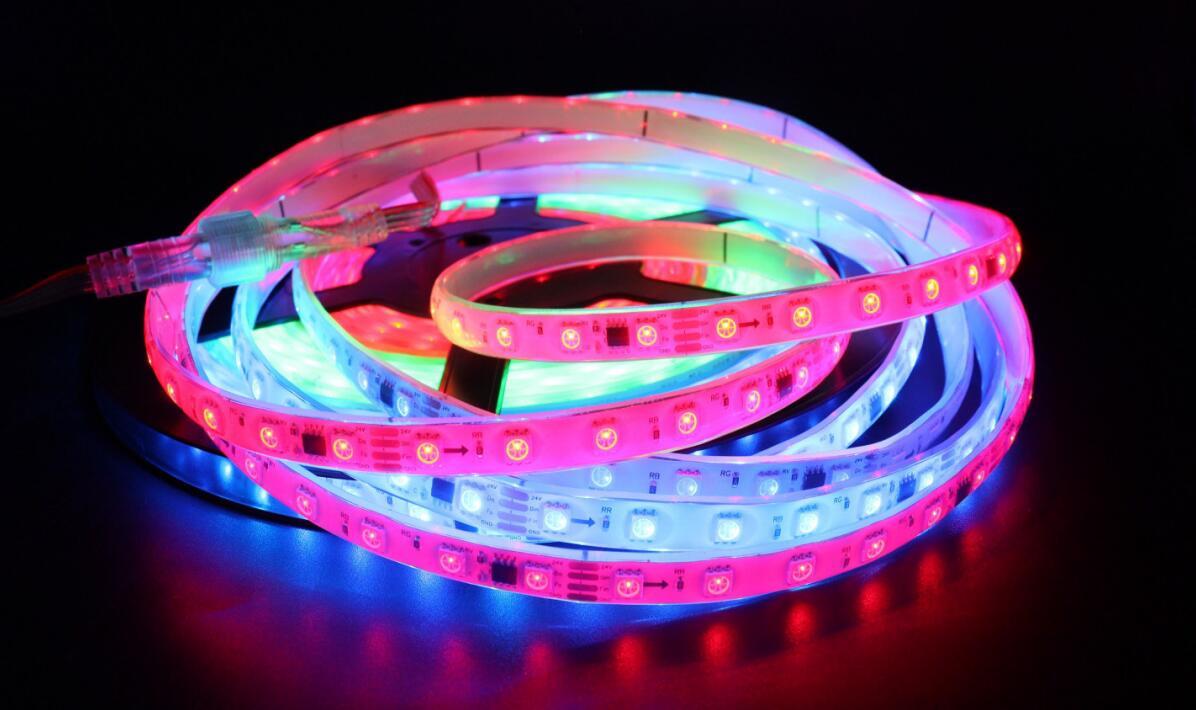 Smart-RGB-5050-60D-IP67-4 waterproof smart magic light strip