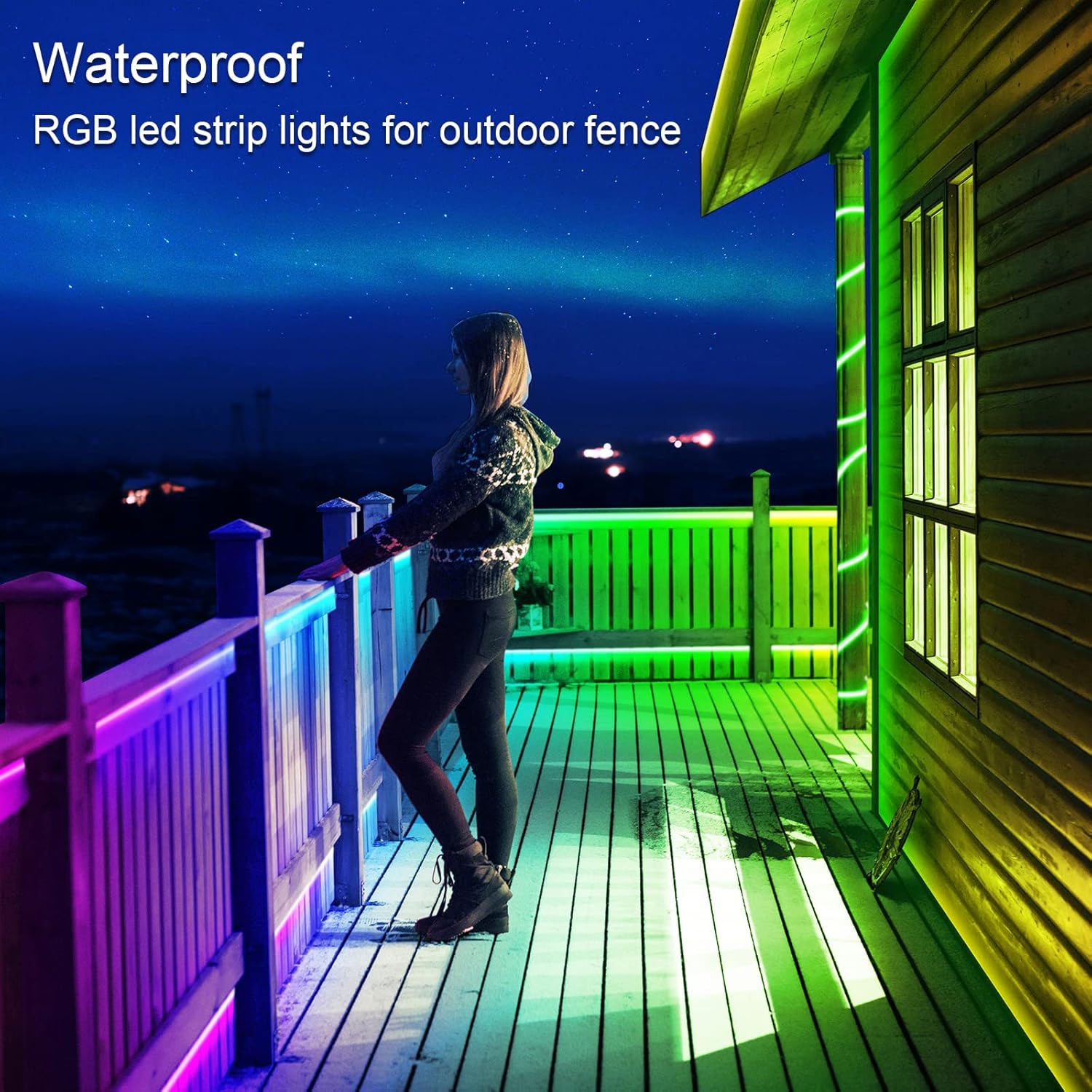 Smart-RGB-5050-60D-IP67-4 waterproof smart magic light strip