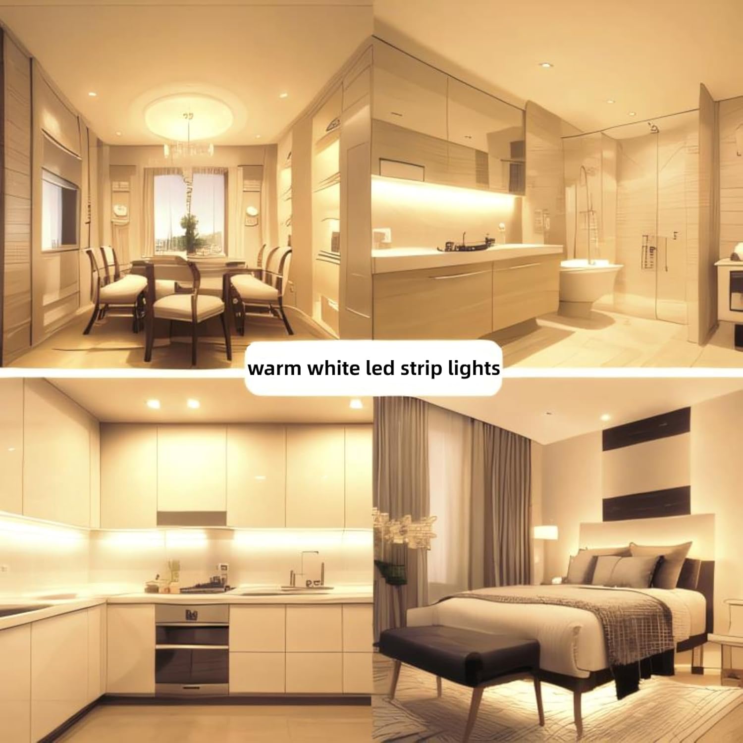 Smart-2835-168D-Double color light strip